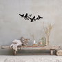 Wallity Birds On The Branc Escultura de Pared de Metal Negro